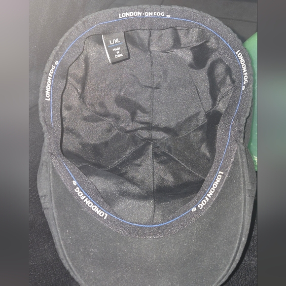 London Fog Black Men's Driving Cap - Picture 5 of 8